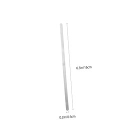 18 Piezas de Tiras de Acero Inoxidable 304 para Pulseras, Brazaletes Planos en Blanco de 16 cm x 5 mm para Grabar, Núcleo Interno de Metal para Joyería DIY Artesanal y Pulseras de Cuero