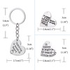 3PCS Teacher Appreciation Gifts Key Chain Women Men It takes