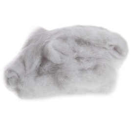 Maori Wool - A Special Blend of New Zealand Wools by DHG for Needle Felting and Wet Felting, 3.5 OZ / 100 gr, Carded Wool Batt, 100% Pure Wool, Color Cloud Gray