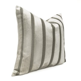 THE-TINOART Velvet Geometric Square Throw Pillow Cover Diamond Cushion Case Modern Stripes Jacquard Velvet Pillowcase for Sofa Couch Bedroom Living Room Chair, 22X22 Inch