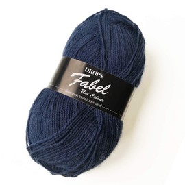 DROPS Fabel 107 UNI Blue
