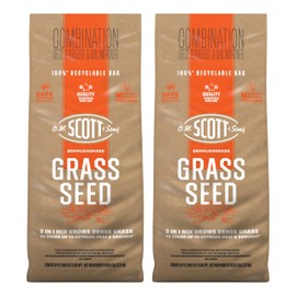 O.M. Scott and Sons Bermudagrass Grass Seed, Fertilizer and Soil Improver, Drought Tolerant Once Established, Covers Up to 2,000 sq. ft., 5 lbs., 2-Pack