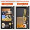 GUVELI 25.6" Tall Wall Safes Between the Studs, Lockable Hidden