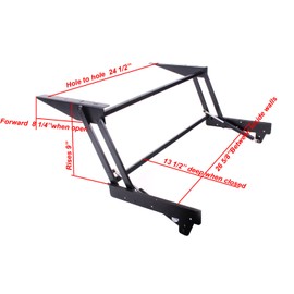 Lift up Top Large Coffee Table DIY Hardware Fitting Furniture Mechanism Gas Hydraulic Hinge (Black)