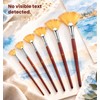 12 Pcs Fan Paint Brush, Fan Brush for Painting