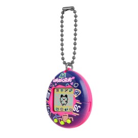 BANDAI Tamagotchi Original Neon Lights Shell | Tamagotchi Original Cyber Pet 90s Toy for Adults and Children with Chain | Retro Virtual Pets Are Great Toys for Boys and Children