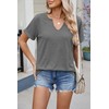 Today Deals+Prime 2025 2025 Womens Summer Tops Short Sleeve V-Neck