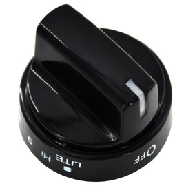 ZNTVW WB03X24759 Range Surface Burner Knob Gas Control Assembly Black Compatible with GE Stove Knob Replace 4454960, AP6030811, PS11762250, EAP11762250 (1PC)