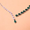 Rhinestone Choker Necklace Green Crystal Necklace Sparkly Rhinestone Choker Necklace