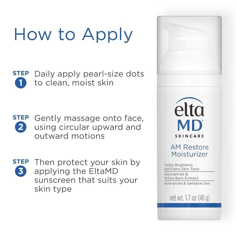 EltaMD AM Restore Facial moisturizer for women Light face cream