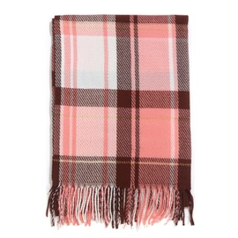 XYNAME Plaid Scarf Cashmere Feel Winter Scarves for Woman Super Soft Shawl Warm Wrap Fashion Large Pashmina