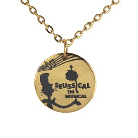Seussical the Musical Theater inspired Coin Necklace - Keepsake Gift for Cast Members Director Crew - Gift Packaged made in USA (20" chain)
