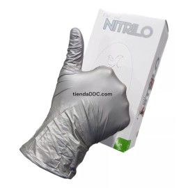 UniSeal Guantes Nitrilo Metalico Gris 100pz
