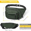Bumbag Waist Bag, Waterproof 4 Zip Pockets Running Waist Pack