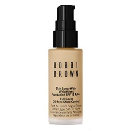 Bobbi Brown Mini Skin Long-Wear Weightless Foundation - Warm Ivory (Very light beige with yellow undertones) .44 fl oz / 13 ml.