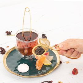 Colador de té Snap Ball Paquete de 3 infusor de té con asa, infusor de malla de té, colador de bola a presión, infusor de té de hojas sueltas empinadas, filtro de té de malla fina para especias y