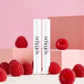 Mentholatum Soft Lips Raspberry Lip Balm 2g, 2 packs / 멘소래담 소프트립스 라즈베리 립밤 2g, 2개