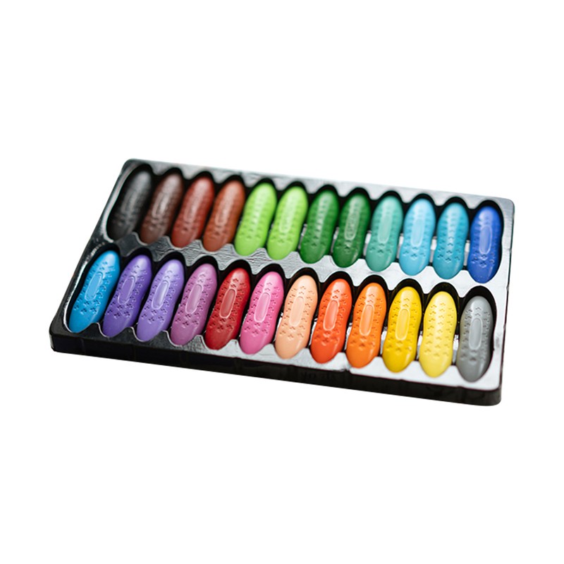 12 Colors Peanut Crayon Chalks for Kids Graffiti Painting Crayon