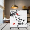Memorial Decor I Am Always with You Cardinal Wood Sign