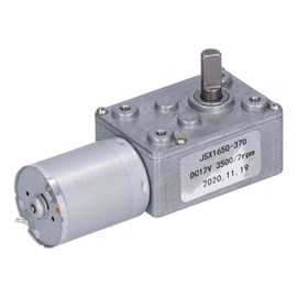 DC Motor JSX1650‑370 Electric Worm Reduction Engine for Door Openers Miniature Winches DC12V 2rpm