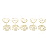 25Pcs Table Number Stands Heart Shaped Stable Base Sturdy Metal