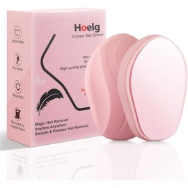Crystal Hair Eraser, Hoelg Magic Crystal Hair Remover Stone, Nano Crystal Painless Exfoliation Hair Removal Tool Men & Women, Fast & Easy Magic Crystal Hair Remover, Soft Smooth Silky Skin