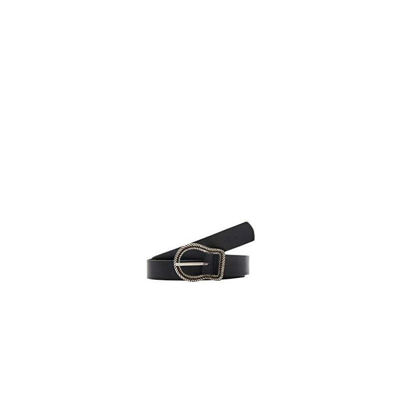 s.Oliver Women's Leather Belt with Clasp Black 85, black