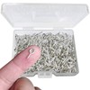 300PCS Mini Screw Eye Pin Pegs, 10 x 5mm Hooks,
