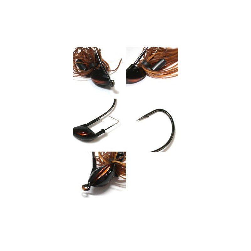 ジークラック(GEECRACK) ラバージグ ディースコ 1oz パンプキンシード #001 ルアー