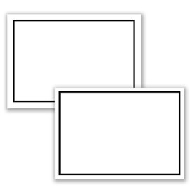 Mourning Papers by GUSTAV NEUSER 75 x Set of Mourning Single Cards DIN A6 + Mourning Envelopes DIN C6 With Black Mourning Frame 10.5 x 14.8 cm Printable Condolence Set for Thank You Mourning