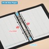 PATIKIL A6 Felt Binder, 6 Ring Soft Cover Refillable Notebook