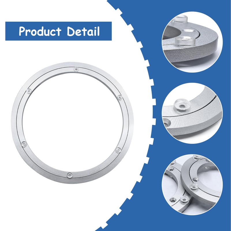 Cionyce 12 Inch Aluminium Alloy Turntable Bearing Lazy Susan Swivel