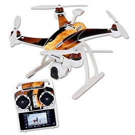 MightySkins Skin Compatible with Blade Chroma Quadcopter Drone wrap Cover Sticker Skins Fire Fighter