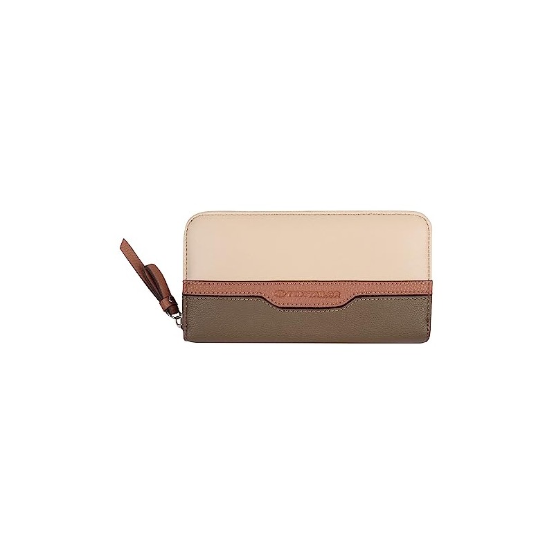 TOM TAILOR Jule Women's Purse Zip Large Beige, Mixed Taupe,