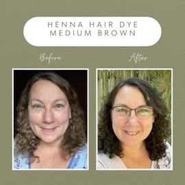 Henna Tinte para cabello y barba, 100% natural y última intervensión de químicos, The Henna Guys (paquete de 2, café medio)