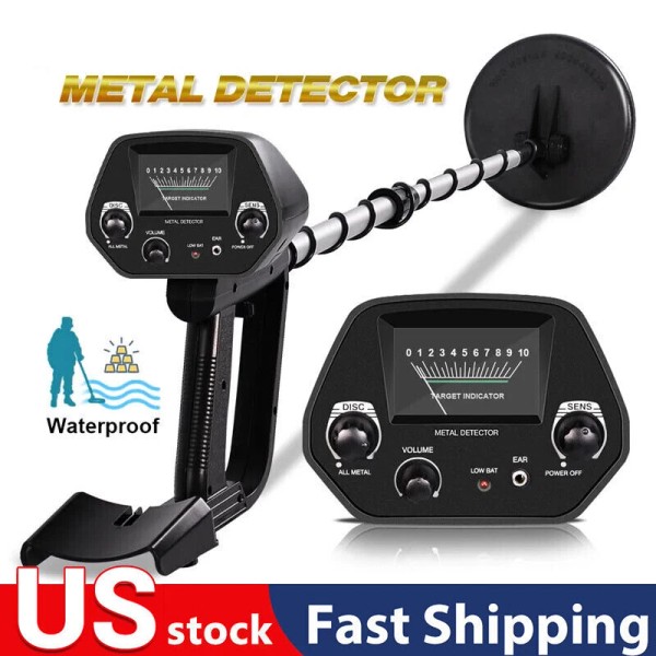 LCD Metal Detector Waterproof Gold Digger Deep Sensitive Hunter Coil