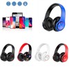 Kids Bluetooth Over Ear Headphones, Colorful LED Lights Headphones with