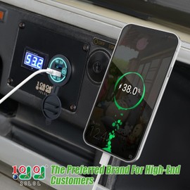 10L0L Universal 12V Dual Toma de Puerto de Carga USB para El Barco de Utv ATV del Carro de Golf del Carro del Coche, Toma de Corriente USB Impermeable