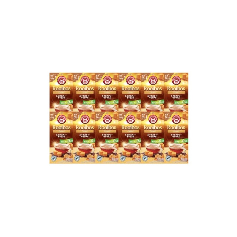 Pompadour Rooibos Tea Caramel 10 Tea Bags x 12 Sets