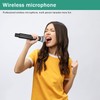 MicrocQueen Wireless Microphone System, 4-Channel UHF Professional Mic, Auto Pairing