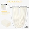 Ivory Wedding Ceiling Drapes 6 Panels 5ftx15ft Long Draping Fabric