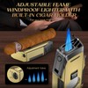 KEJIAR Cigar Lighter, Multi-Purpose Cigar Torch Lighter, Refillable Butane Torch