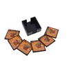 Wooden Coasters Set of 6 Handmade Handpainted Decorative Rajasthani Square