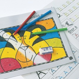 Sakura Craypas JFY Rose #319 Coupy Colored Pencils, Solid Color, Fluorescent Red