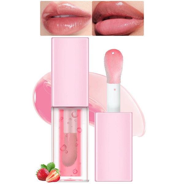 Prreal Lip Oil Tinted, Lip Oil Plumping Moisturizing Lip Glow Oil, Nourishing Glossy Glass Lip Gloss Plumping, Shine Lip Tint Nourishing Repairing Reducing Lip Lines Lip Makeup(11)