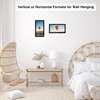 JCJMY 6x12 Picture Frame Black for Wall Hanging, Wall Mounting