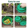 HCGADON 2-Pack InGround Compost Bin for Garden Beds, 8L Worm