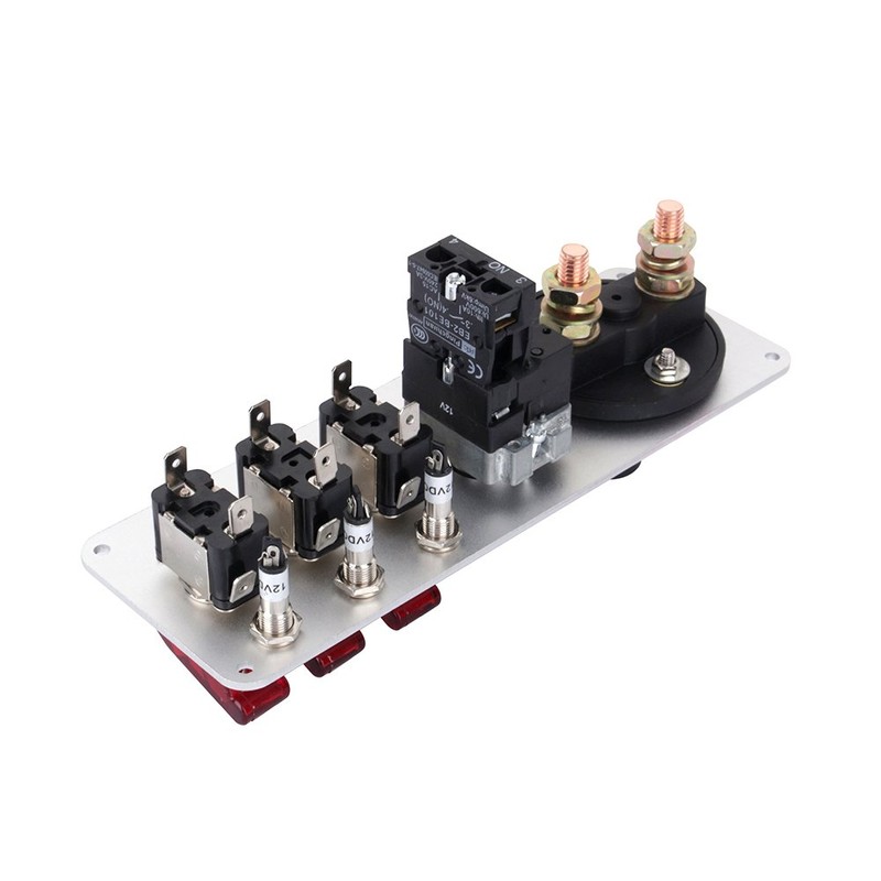 Keenso Car Ignition Switch Panel, 5 in 1 DC 12