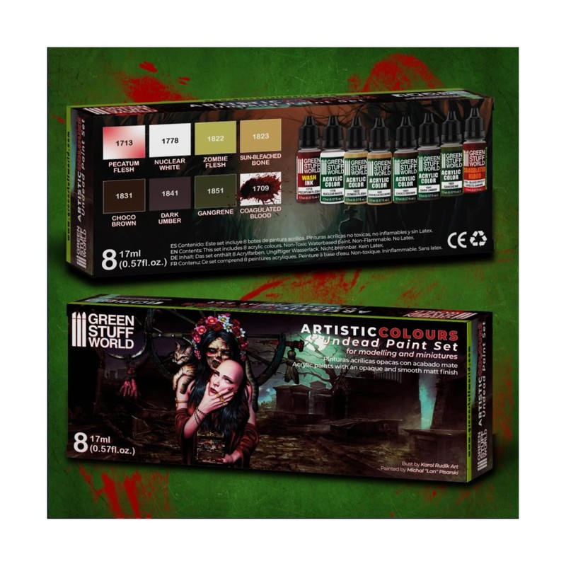Green Stuff Set No Dead Paint Set (Box x 8