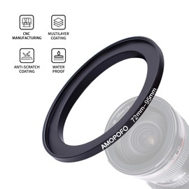 72mm to 95mm Step Up Ring For Filters,72mm-95mm Camera Filter Ring,Made Of CNC Machined space aluminum With Matte Black Electroplated Finish.for 95mm UV,ND,CPL Camera Filter accessories
